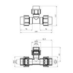 Тройник редукционный ПЭ SantehPlast 32х25х32 мм, фото , зображення 2 | SNABZHENIE.com.ua