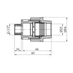 Муфта ПЭ SantehPlast 25x1/2" РН, фото , зображення 2 | SNABZHENIE.com.ua