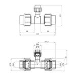 Тройник редукционный ПЭ SantehPlast 40х20х40 мм, фото , изображение 2 | SNABZHENIE.com.ua