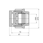 Заглушка ПЭ SantehPlast 40 мм, фото , зображення 2 | SNABZHENIE.com.ua