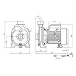 Насос поверхностный Forwater CPM 180, 1,5 кВт, фото , изображение 2 | SNABZHENIE.com.ua