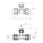 Тройник редукционный ПЭ SantehPlast 40х32х40 мм, фото , зображення 2 | SNABZHENIE.com.ua