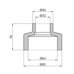 Редукционная муфта PPR GrandiTherm 63х32 мм, фото , изображение 2 | SNABZHENIE.com.ua
