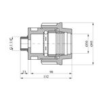 Муфта ПЭ SantehPlast 50x1 1/4" РН, фото , зображення 2 | SNABZHENIE.com.ua