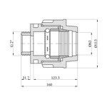 Муфта ПЭ SantehPlast 63x2" РН, фото , зображення 2 | SNABZHENIE.com.ua