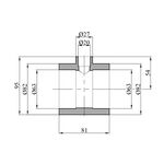 Переходной тройник PPR GrandiTherm 63х20х63 мм, фото , изображение 2 | SNABZHENIE.com.ua