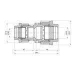 Муфта редукционная ПЭ SantehPlast 40х50 мм, фото , изображение 2 | SNABZHENIE.com.ua