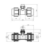 Тройник редукционный ПЭ SantehPlast 50х25х50 мм, фото , зображення 2 | SNABZHENIE.com.ua
