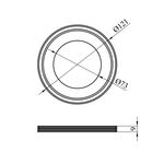 Манжета для унитаза Rozma 110х80 мм, фото , изображение 2 | SNABZHENIE.com.ua