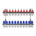 Коллектор Karro 11 выходов с евроконусами, хромированный KR-20160, фото , изображение 3 | SNABZHENIE.com.ua