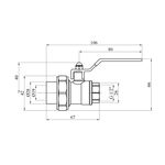 Кран шаровий PPR Rozma 20х1/2 РВ, фото , зображення 2 | SNABZHENIE.com.ua