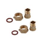 Комплект для водяного счетчика LexLine 1/2х3/4 ВН латунный УК1316-ВШ, фото , изображение 3 | SNABZHENIE.com.ua