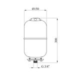 Расширительный бак Forwater PTV5 5 литров, фото , изображение 2 | SNABZHENIE.com.ua