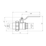 Кран шаровий PPR Rozma 25х3/4 РВ, фото , зображення 2 | SNABZHENIE.com.ua