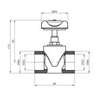 Вентиль прямоточный PPR Rozma 32 мм, фото , зображення 2 | SNABZHENIE.com.ua