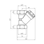 Фильтр грубой очистки Karro 2 ВВ латунный KR-7006, фото , изображение 2 | SNABZHENIE.com.ua
