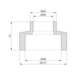 Редукционная муфта PPR Rozma 90х50 мм, фото , изображение 2 | SNABZHENIE.com.ua