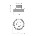 Переходной ниппель LexLine 2х1 НН никелированный НК0523-Вн, фото , изображение 2 | SNABZHENIE.com.ua