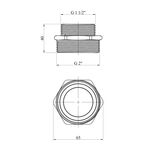 Ниппель перехідний посилений LexLine 2х1 1/2 НН латунний УК0520-В, фото , зображення 2 | SNABZHENIE.com.ua