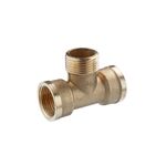 Тройник LexLine усиленный 1 ВНВ латунный УК0232-В, фото  | SNABZHENIE.com.ua