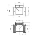 Тройник латунный усиленный LexLine 2 ВВВ УК0240-В, фото , изображение 2 | SNABZHENIE.com.ua