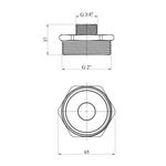 Ниппель переходной LexLine 2х3/4 НН никелированный НК0525-Вн, фото , изображение 2 | SNABZHENIE.com.ua