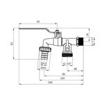 Кран для поливу Karro на 2 виходи 1/2x3/4 PN40 никельований KR-12014, фото , зображення 2 | SNABZHENIE.com.ua