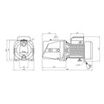 Насос поверхностный Forwater JSW 10M, 1.1 кВт, фото , изображение 2 | SNABZHENIE.com.ua
