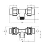 Тройник ПЕ Rozma 25х1х25 РН, фото , зображення 2 | SNABZHENIE.com.ua