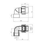 Колено ПЭ Rozma 25х1 РВ, фото , изображение 2 | SNABZHENIE.com.ua