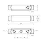 Колектор Karro на 3 виходи 1х1/2 РВ нержавіюча сталь KR-1003, фото , зображення 2 | SNABZHENIE.com.ua