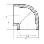 Колено 90° PPR GrandiTherm 110 мм, фото , изображение 2 | SNABZHENIE.com.ua