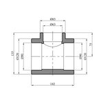 Переходной тройник PPR GrandiTherm 90x63x90 мм, фото , изображение 2 | SNABZHENIE.com.ua