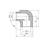 Редукционное колено PPR GrandiTherm 32x25 мм, фото , изображение 2 | SNABZHENIE.com.ua