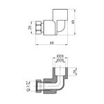 Колено PPR GrandiTherm 20х1/2 с накидной гайкой, фото , изображение 2 | SNABZHENIE.com.ua