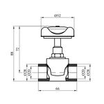 Вентиль прямоточний PPR GrandiTherm 20 мм, фото , зображення 2 | SNABZHENIE.com.ua