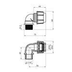Колено ПЭ SPT 20х3/4" РН, фото , изображение 2 | SNABZHENIE.com.ua
