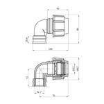 Колено ПЭ SPT 32x1" РВ, фото , изображение 2 | SNABZHENIE.com.ua