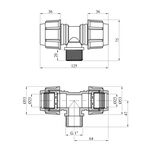 Тройник ПЭ 25х1х25 РН, фото , изображение 2 | SNABZHENIE.com.ua