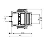 Муфта ПЕ STR 63х1 1/4 РН, фото , зображення 2 | SNABZHENIE.com.ua