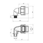 Колено ПЭ 32х1/2 РН, фото , изображение 2 | SNABZHENIE.com.ua