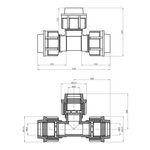 Тройник ПЕ STR 63 мм, фото , зображення 2 | SNABZHENIE.com.ua