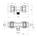 Тройник ПЕ STR 25х1/2х25 РН, фото , зображення 2 | SNABZHENIE.com.ua