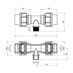 Тройник ПЭ 32х3/4х32 РН, фото , изображение 2 | SNABZHENIE.com.ua