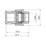 Заглушка ПЕ STR 20 мм, фото , зображення 2 | SNABZHENIE.com.ua