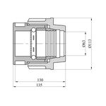 Заглушка ПЕ STR 63 мм, фото , зображення 2 | SNABZHENIE.com.ua