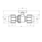 Кран ПЕ STR 63 мм, фото , зображення 2 | SNABZHENIE.com.ua