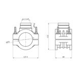 Врезка ПЭ STR 75х1 1/4, фото , изображение 2 | SNABZHENIE.com.ua