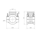 Врезка ПЕ STR 75х2, фото , зображення 2 | SNABZHENIE.com.ua
