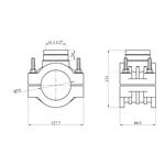 Врезка ПЭ STR 75х1 1/2, фото , изображение 2 | SNABZHENIE.com.ua